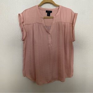 RACHEL Rachel Roy Soft Pink Cap Sleeve Blouse